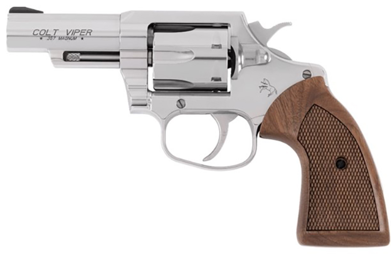 Viper 3″ .357 Mag SS, Walnut grip 6-rds