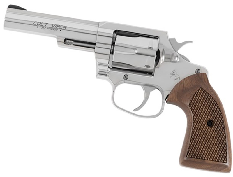 Viper 4.25″ .357 Mag SS, Walnut grip 6-rds