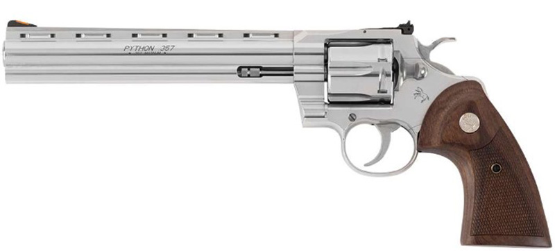 Python 8″ 357 Mag SS/Wlnt 6-rd