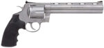 Colt Mfg PYTHONSM8RTS Python  357 Mag/38 Special 6 Shot 8" Bead Blasted Vent Rib Barrel, Cylinder & Frame, Black Rubber Grip, Exposed Hammer