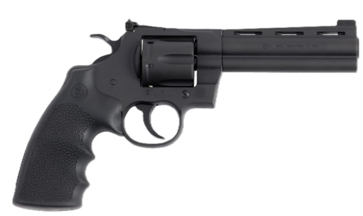 Python .357 Mag 5″ Trit Blued/Blk Hogue 6rd