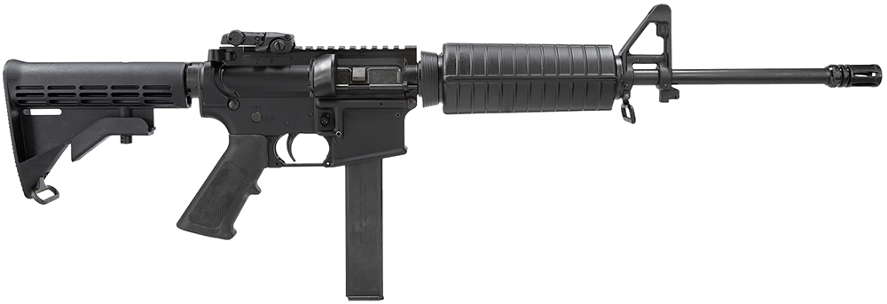 Colt Mfg AR6951 M4 Carbine 9mm Luger 32+1 16.10″ Barrel, Black Rec/Barrel, A2 Flash Hider, Black 4 Position Collapsible Stock, Black Polymer Grip