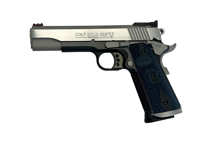 Gold Cup Trophy 5″ 45ACP Series 70 Blue Frame SS