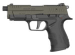 Retay USA RXP22BLKODSL13TH RXP 22 LR 13+1 4" Threaded Barrel, OD Green Cerakote Optic Ready/Serrated Slide, Black Cerakote Polymer Frame w/Accessory Rail, RMR/RMSc Footprint