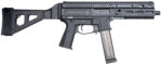 Grand Power 197892004848 SP10A3 Stribog 10mm Auto 20+1 8" Black Threaded Barrel, Black Aluminum Picatinny Rail Receiver, Black Polymer SB Tactical Brace, Black Polymer Grip, Thread Protector