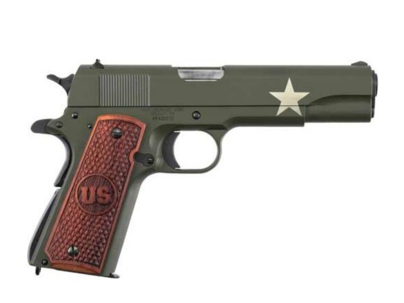 AUTO-ORDNANCE – THOMPSON TANKER 1911 45ACP 5″ GREEN   #