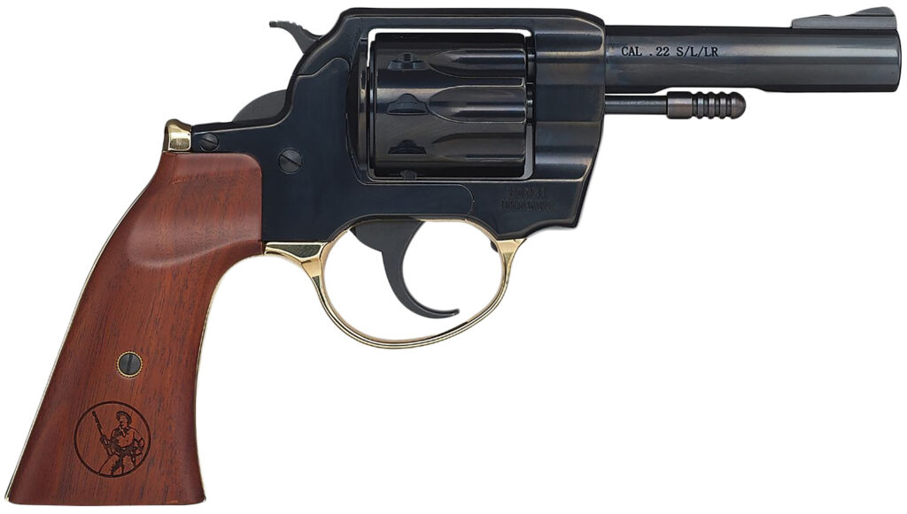 Henry H016GD Golden Boy  22 LR 10 Shot 4″ Blued Steel Barrel, Cylinder, Blued Polished Steel Frame, Walnut Gunfighter Grip, Transfer Bar Safety, Exposed Hammer