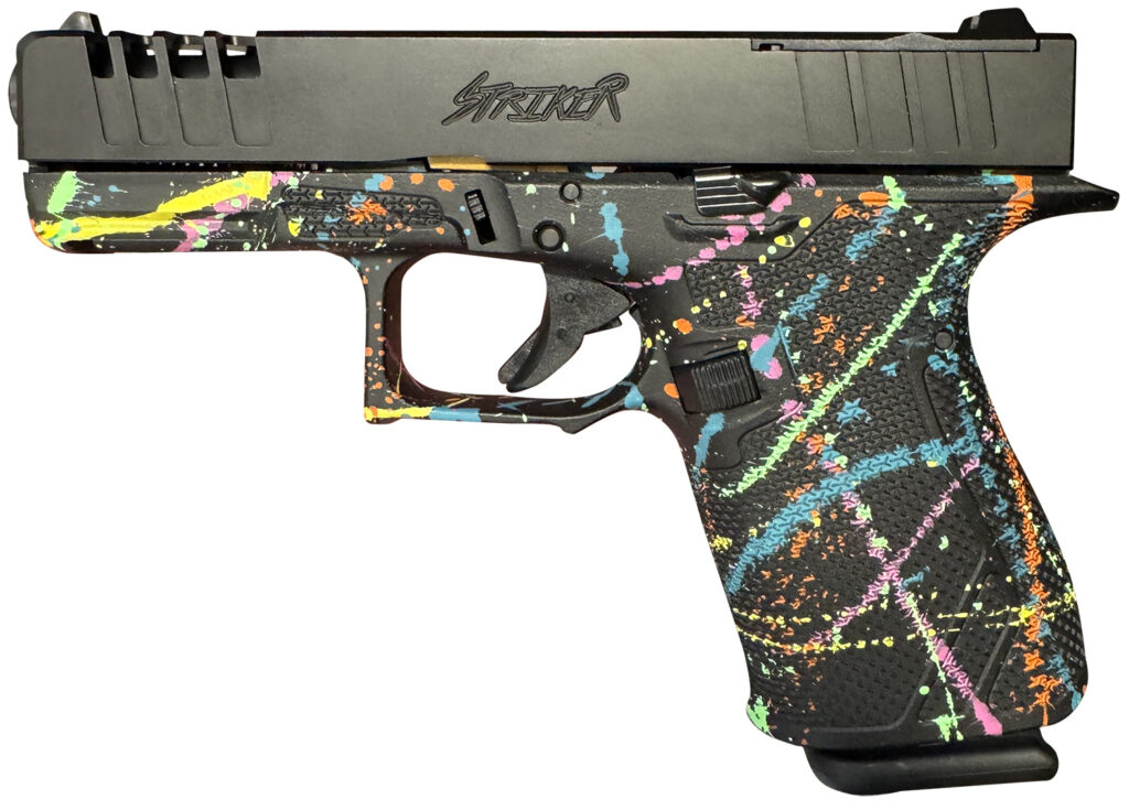 Great Lakes Firearms GL19SBLK Striker  9mm 15+1 4″ Front/Rear Serrations Cerakote Splatter Black