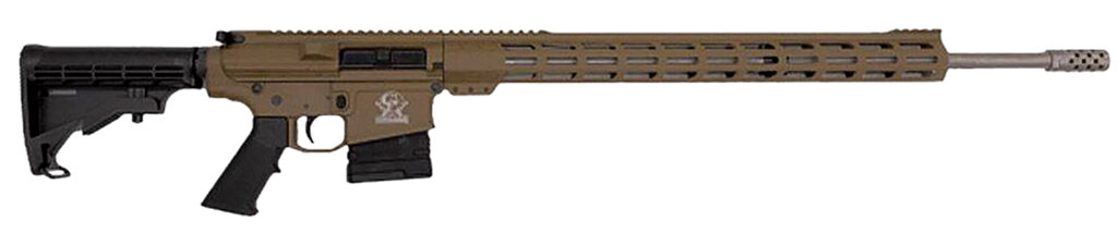 Great Lakes Firearms GL10243SSBRZ GLFA  243 Win 5+1 24″ Stainless Threaded Barrel, Picatinny Rail Aluminum Receiver, Adjustable Black Synthetic Stock, Mil-spec Polymer Grip