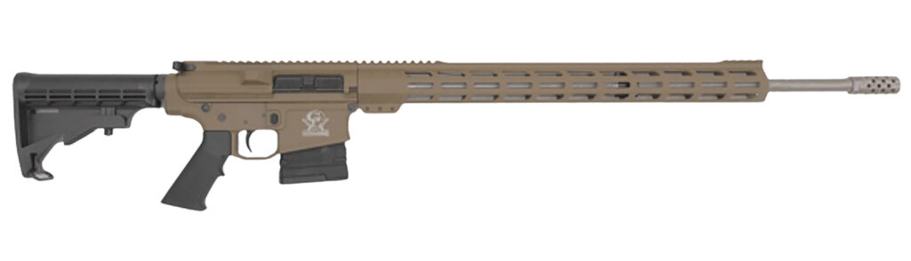 Great Lakes Firearms GL10243SSFDE GLFA  243 Win 5+1 24″ Stainless Threaded Barrel, Flat Dark Earth Cerakote Picatinny Rail Aluminum Receiver, Adjustable Black Synthetic Stock, Mil-spec Polymer Grip