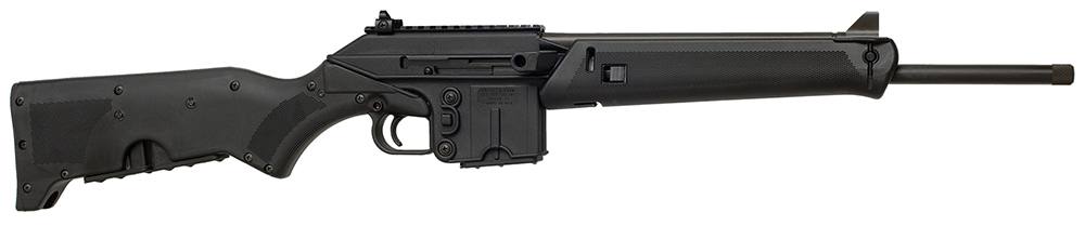 Kel-Tec SU16CABLK SU-16 *CA Compliant 5.56x45mm NATO Caliber with 16″ Barrel, 10+1 Capacity, Black Metal Finish, Black Fixed Storage Compartment Stock Right Hand
