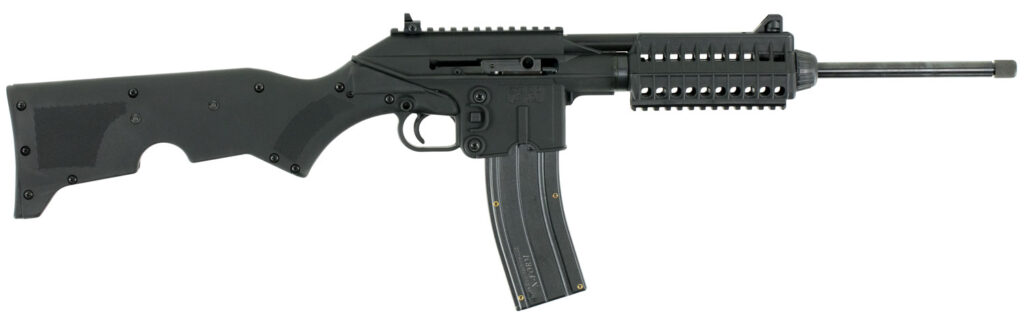 Kel-Tec SU22CABLK SU-22  Full Size 22 LR 26+1 16.10″ Black Barrel Black Polymer Receiver Black Fixed Stock w/Storage Compartment Right Hand