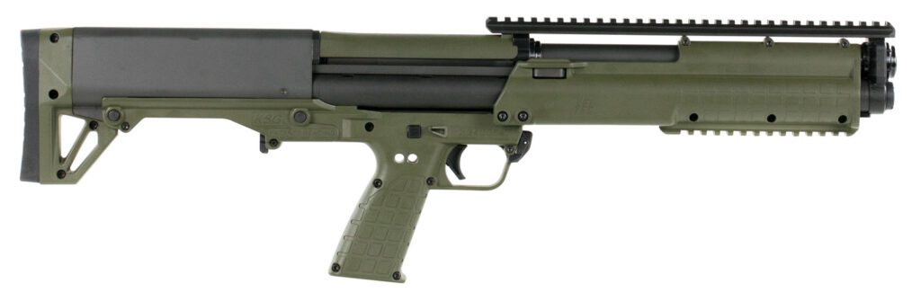 Kel-Tec KSGGRN KSG  OD Green 12 Gauge 18.50″ 3″ 14+1 OD Green Rec/Barrel OD Green Polymer Fixed Stock & Grip