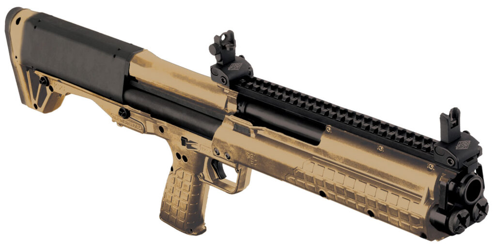 Kel-Tec KSGTAN KSG  Tan 12 Gauge 18.50″ 3″ 14+1 Tan Rec/Barrel Tan Polymer Fixed Stock & Grip