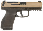 HK 81001195 VP9A1  Full Size Frame 9mm Luger 20+1 17+1 Black Flat Dark Earth Steel Optic Ready/Serrated Slide Brown Polymer Frame w/Picatinny Rail Interchangeable Backstrap Grip Ambidextrous