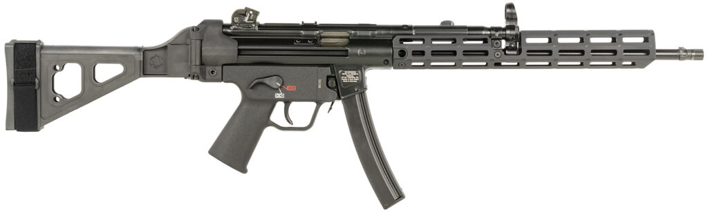 HK 81001190 SP5L  9mm Luger 30+1 16.50″ Overall Black M-LOK Handguard, Aluminum Receiver, SB Tactical Brace & Polymer Grip