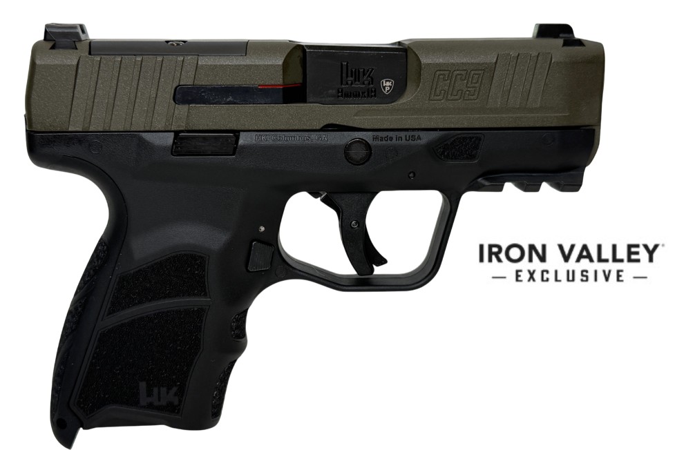 CC9 Micro Comp 9mm 3.32″ OR Grn/Blk 1-10/12rd IVS
