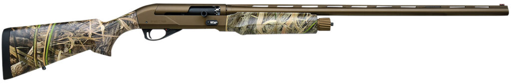 Gforce Arms GFTWO1228MO2 Two  12 Gauge Semi-Auto 3″ 28″ Bronze Cerakote Vent Rib Barrel, Bronze Cerakote Receiver, Adj Shim Mossy Oak Habitat Synthetic Stock