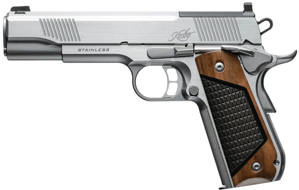 Kimber Mfg, Inc 3200402 Stainless II  45 ACP 7+1 5″ Optic Ready/Serrated Slide