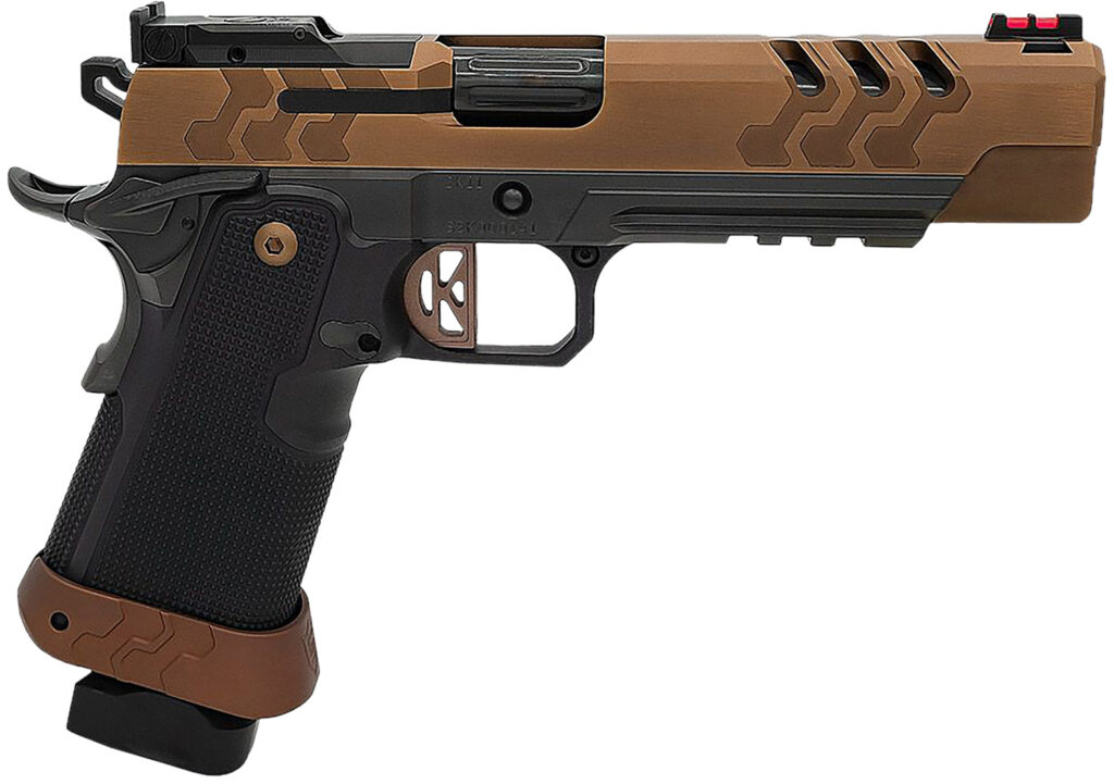 Kimber Mfg.,inc 3500053 2K11 Target (OR)  9mm 20+1 5″ High Polished w/ Coyote PVD, Brush Polish Flats w/ DLC Coating Stainless Steel Slide Aluminum Grip