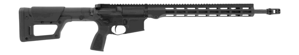 Maxim Defense  MD15 Duty Precision 5.56 NATO 18″ Black Threaded Barrel, Black Anodized Aluminum Receiver w/Picatinny Rail, M-Rax/M-Slot Handguard, Magpul PRS Lite Black Polymer Stock, Black Polymer Gr