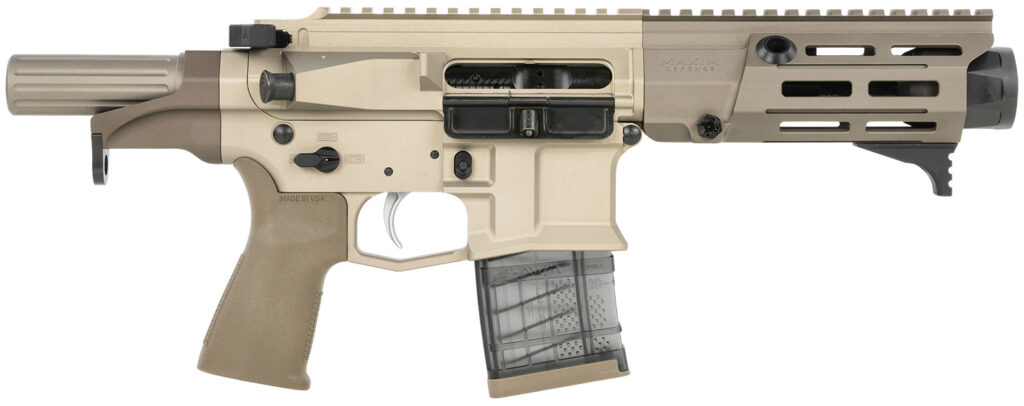Maxim Defense MXM50822 PDX 505-SPS 300 Blackout Caliber with 5.50″ Barrel, 20+1 Capacity, Arid Brown Metal Finish, Arid Brown Polymer Grip