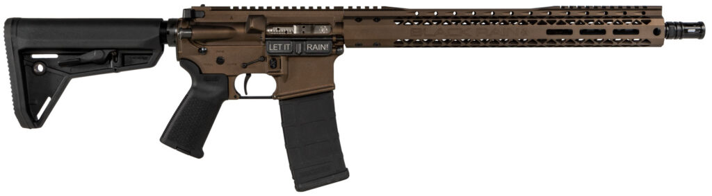 Black Rain Ordnance BROSSPMB SSP  5.56x45mm NATO 30+1 16″ Chrome Moly Barrel, A2 Flash Hider,  Midnight Bronze Cerakote 7075-T6 Receiver, Adjustable Magpul MOE SL Stock & Grip, Optics Ready