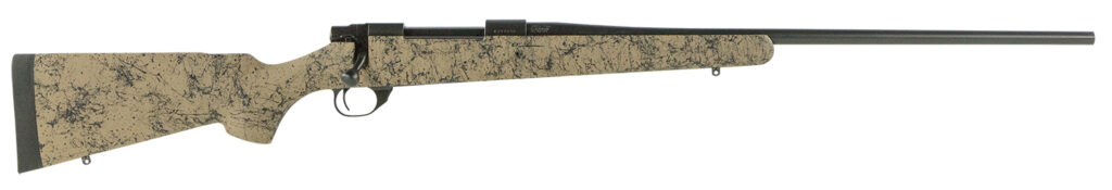 Howa HHS63202 M1500 HS Precision 30-06 Springfield 5+1 22″ Barrel, Black Steel Receiver, Tan w/Black Webbing HS Precision Synthetic Stock
