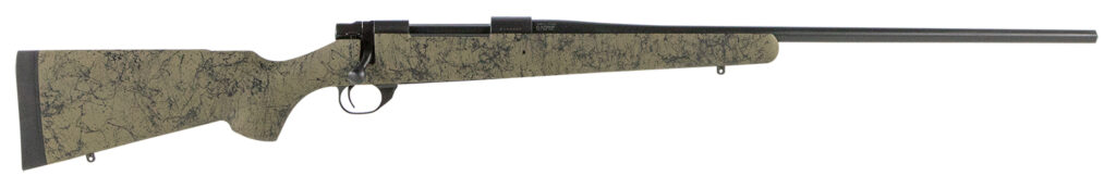 Howa HHS62503 M1500 HS Precision 6.5 Creedmoor 5+1 22″ Barrel, Black Metal Finish, Green Black Webbed Fixed HS Precision Stock