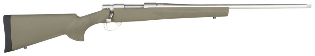 Howa HGR73113 M1500 Hogue Full Size 308 Win 5+1 22″ Stainless Steel Threaded Barrel, Drilled & Tapped Stainless Steel Receiver, Hogue OverMolded OD Green Synthetic Stock, Right Hand
