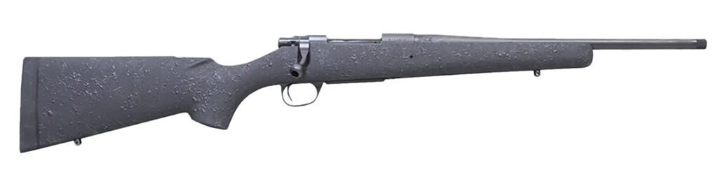 Howa HHSSL308BLK16 1500 Superlite Gen2 Full Size 308 Win 3+1 16.25″ Black Threaded Barrel, Matte Blue Steel Drilled & Tapped Receiver, Black w/Black Webbing HS Precision Synthetic Stock, Right Hand