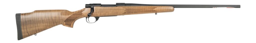 Howa HWH25CR 1500 Standard Hunter 25 Creedmoor 5+1 22″ Matte Black Threaded Barrel, Matte Black Aluminum Drilled & Tapped Receiver, Walnut Fixed Stock, Right Hand