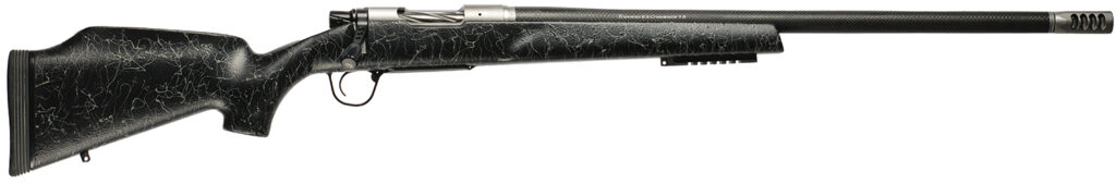 Christensen Arms 8011001100 Traverse  28 Nosler 3+1 26″ Threaded Barrel, Natural Stainless, Black with Gray Webbing Stock