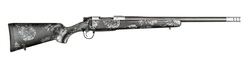 Christensen Arms 8010614700 Ridgeline FFT Full Size 270 Win 4+1, 20″ Stainless Steel Threaded Barrel, Stainless Aluminum Receiver, Black w/Gray Accents Fixed Sporter w/Flash Forged Technology Stock