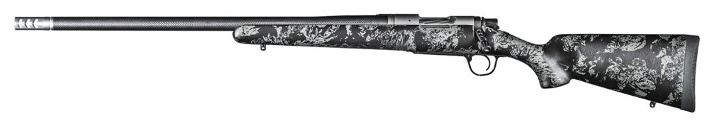 Christensen Arms 8010618000 Ridgeline FFT 308 Win 4+1 20″ Carbon Fiber/Threaded Barrel, Stainless Steel, Black with Gray Accents Stock, Left Hand