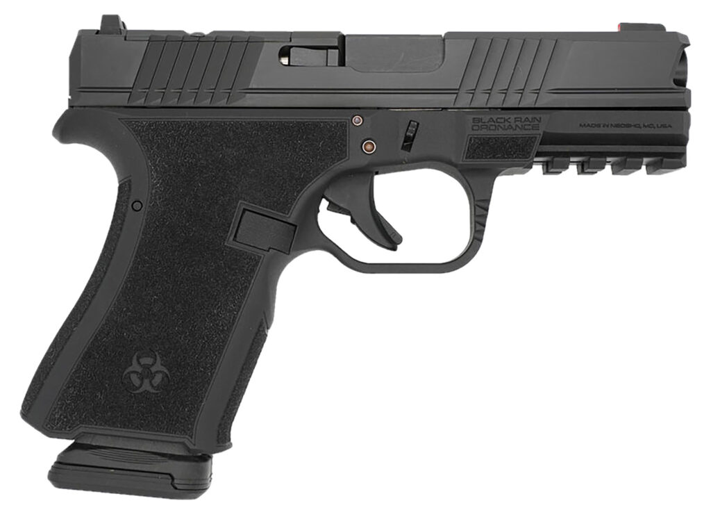 Black Rain Ordnance FL9MMBLK   Compact Frame 9mm 15+1 4″ Stainless Steel Slide