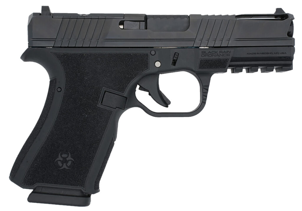 Black Rain Ordnance FLP9MMBLK   Compact Frame 9mm 15+1 4″ Stainless Steel Slide