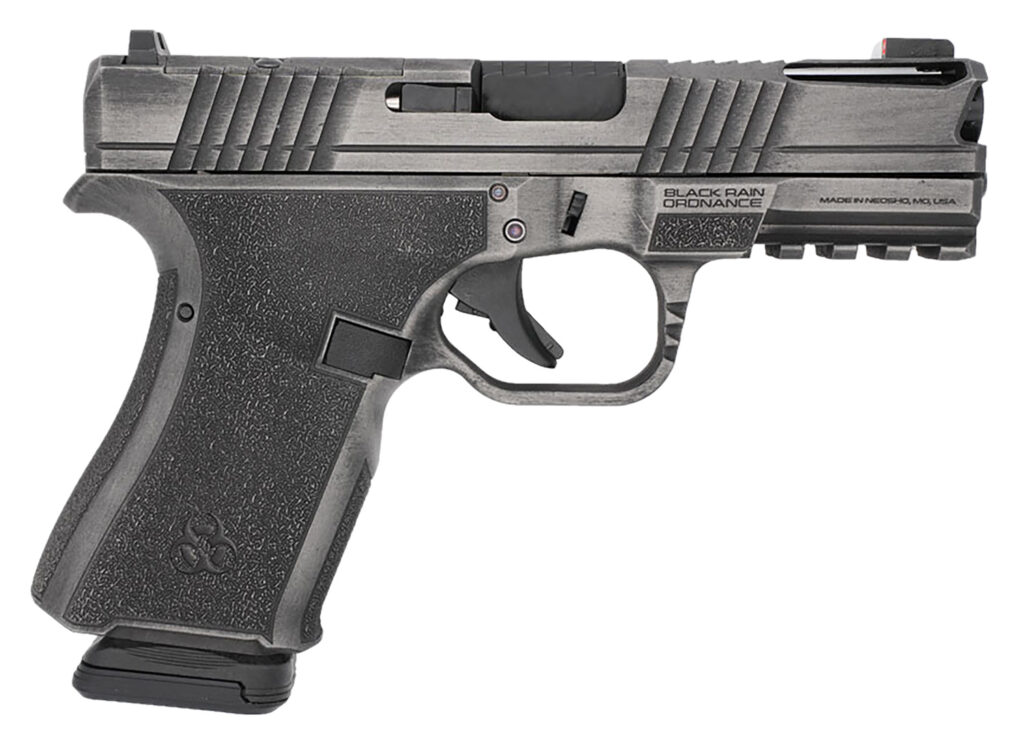 Black Rain Ordnance FLP9MMGMGB   Compact Frame 9mm 15+1 4″ Stainless Steel Slide