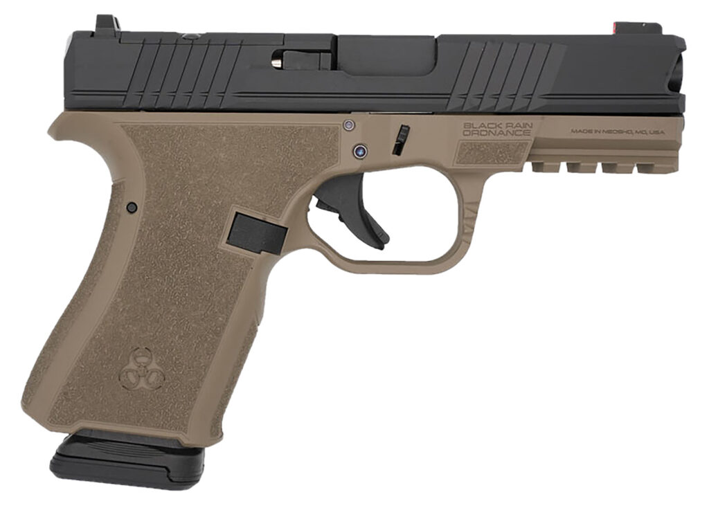 Black Rain Ordnance FL9MMFDEBLK   Compact Frame 9mm 15+1 4″ Stainless Steel Slide