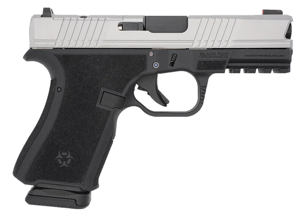 Black Rain Ordnance FL9MMBLKSM   Compact Frame 9mm 15+1 4″ Stainless Steel Slide
