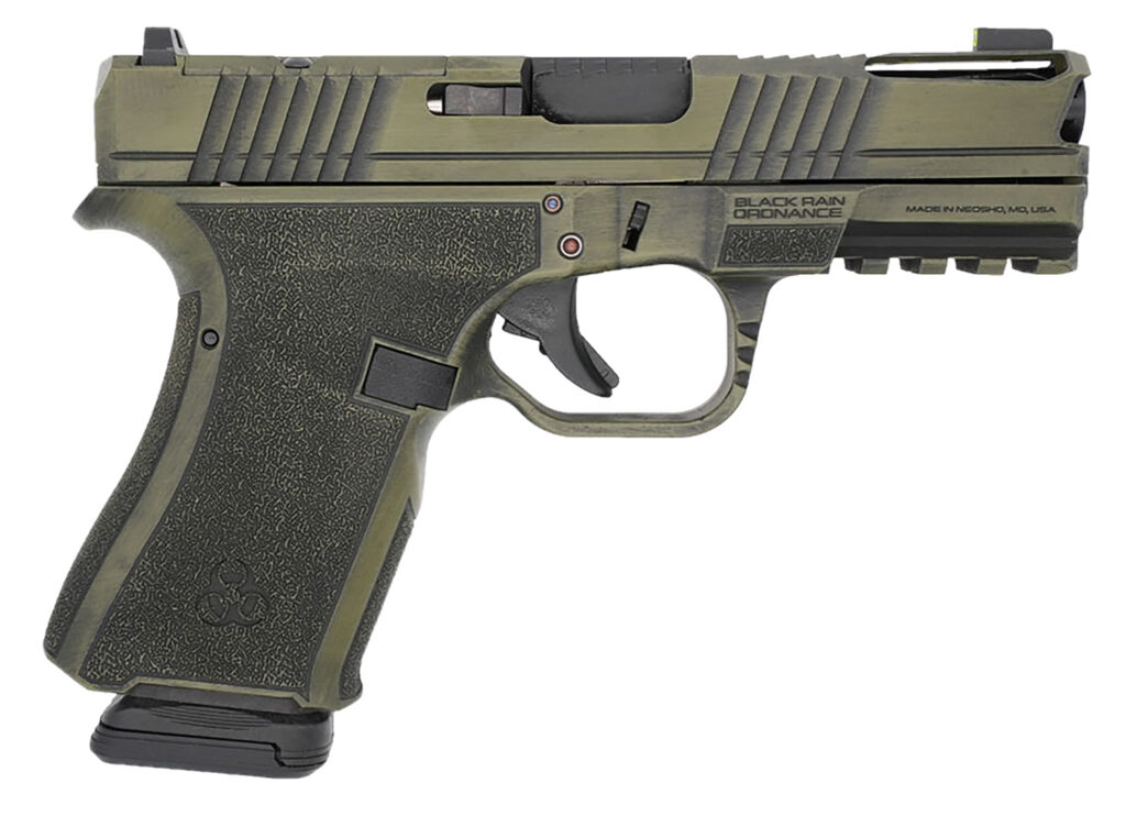 Black Rain Ordnance FLP9MMBGB   Compact Frame 9mm 15+1 4″ Stainless Steel Slide