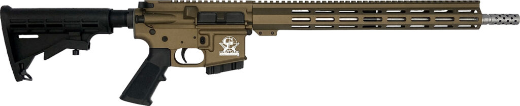 Great Lakes Firearms  AR-15  350 Legend 16″ 5+1, Bronze Rec/15″ Handguard, Black M4 Stock & A2 Grip, Muzzle Brake