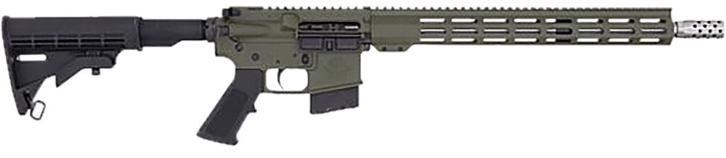 Great Lakes Firearms GL15350SSODG16 GLFA  350 Legend 5rd 18″ Stainless Threaded Barrel, OD Green Cerakote Picatinny Rail Aluminum Receiver, M-LOK Handguard, Black Synthetic Stock, Mil-Spec Grip