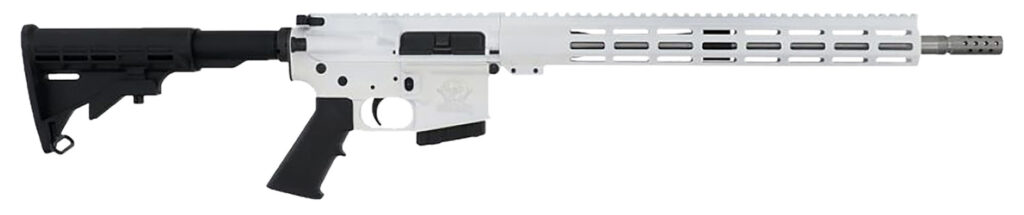 Great Lakes Firearms GL15350SSWHT16 GLFA  350 Legend 5+1 18″ Stainless Threaded Barrel, White Cerakote Picatinny Rail Aluminum Receiver, M-LOK Handguard Black Synthetic Stock, Mil-spec Polymer Grip