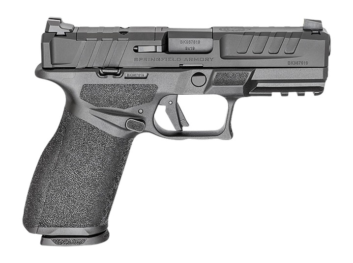 Springfield Armory EC9409BFCLCU Echelon 4.0FC 9mm Luger 10+1 4″ Black Melonite Steel Barrel & optic Ready/Serrated Slide, Black Polymer Frame w/Picatinny Rail, Ambidextrous
