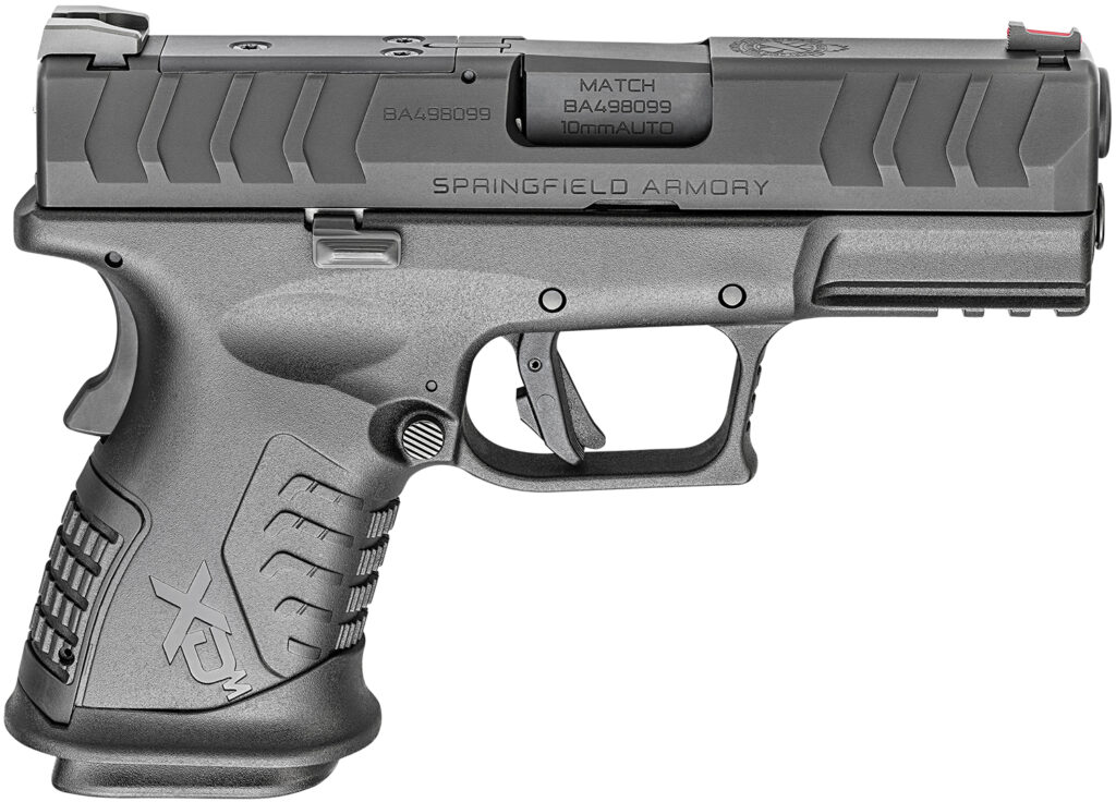 Springfield Armory XDME93810CBHCOSP XD-M Elite Compact OSP 10mm Auto 3.80″ 11+1 Black Melonite Steel Slide/Barrel with Optic Cut Black Interchangeable Backstrap Grip Includes 2 Mags