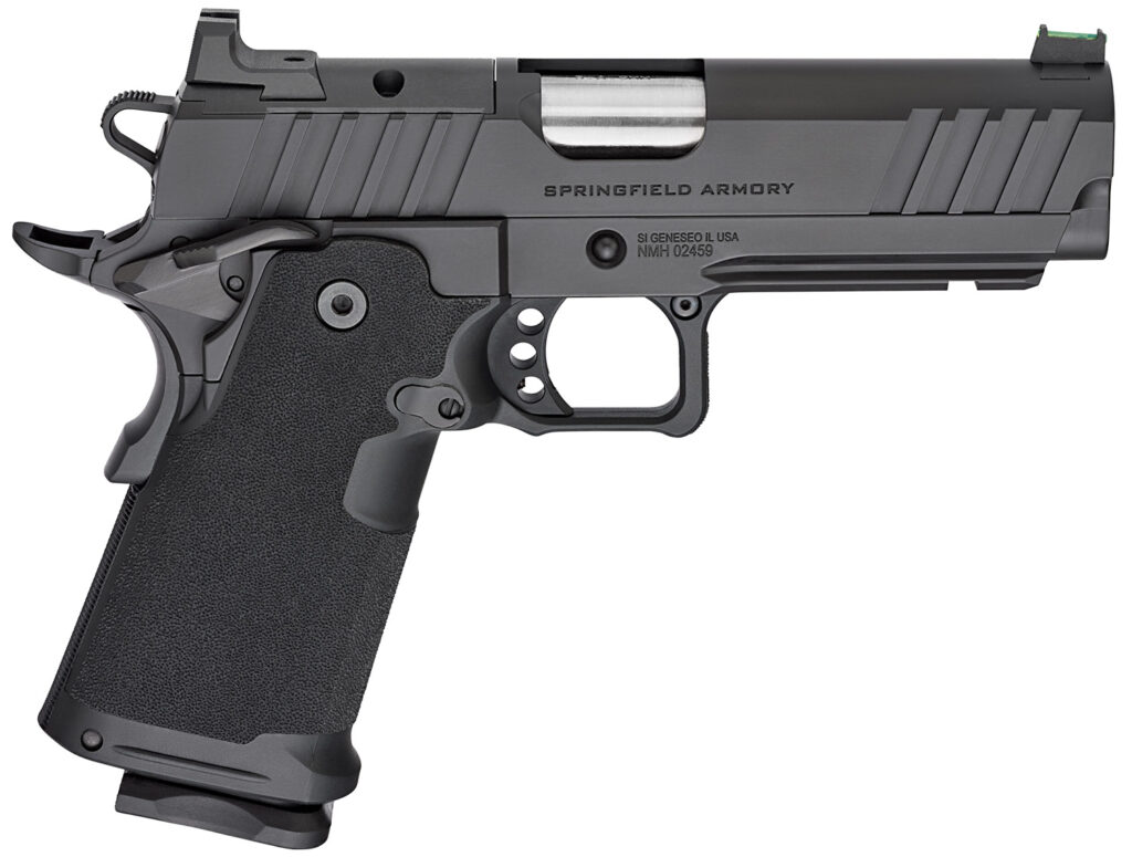 Springfield Armory PH9117AOSLC 1911 DS Prodigy 9mm 10+1 4.25″ Black Cerakote Optic Ready/Serrated Carbon Steel Slide Black Cerakote Polymer Grip Ambidextrous