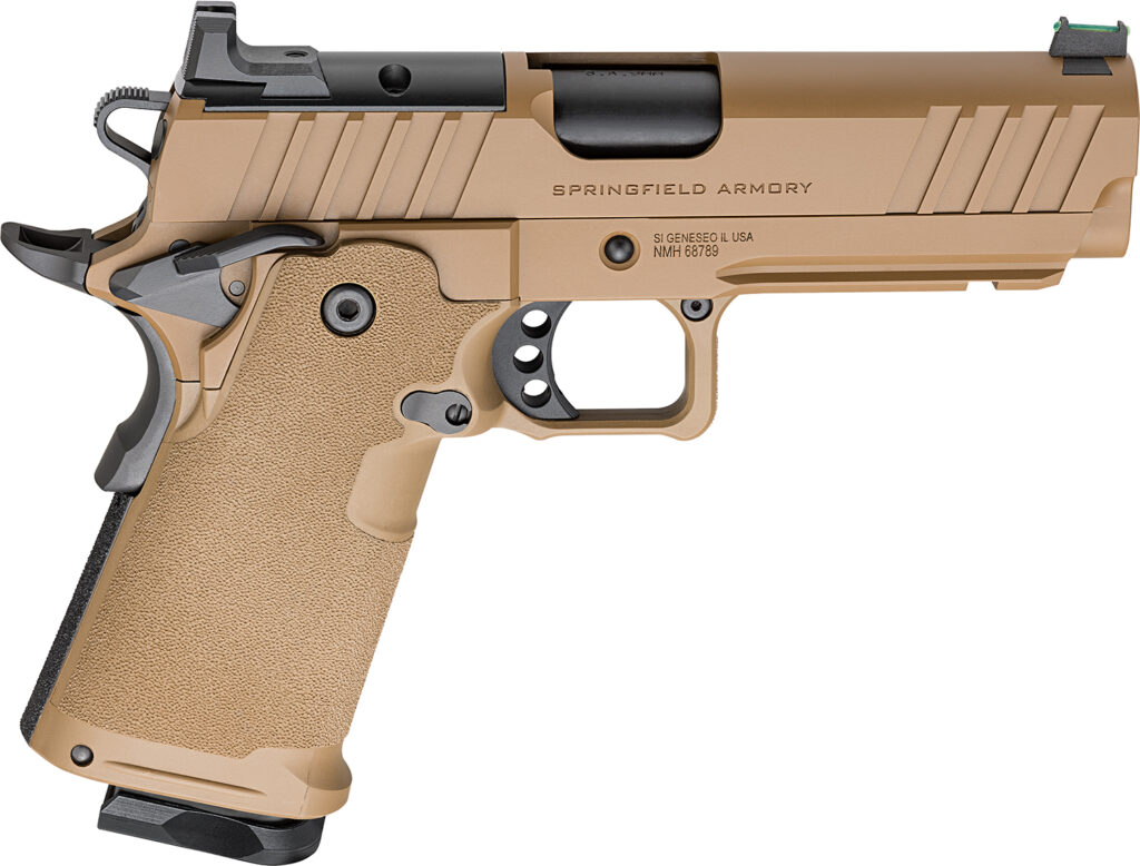 Springfield Armory PH9117AOSCBLC 1911 DS Prodigy 9mm 10+1 4.25″ Coyote Brown Cerakote Optic Ready Carbon Steel Slide Polymer Grip