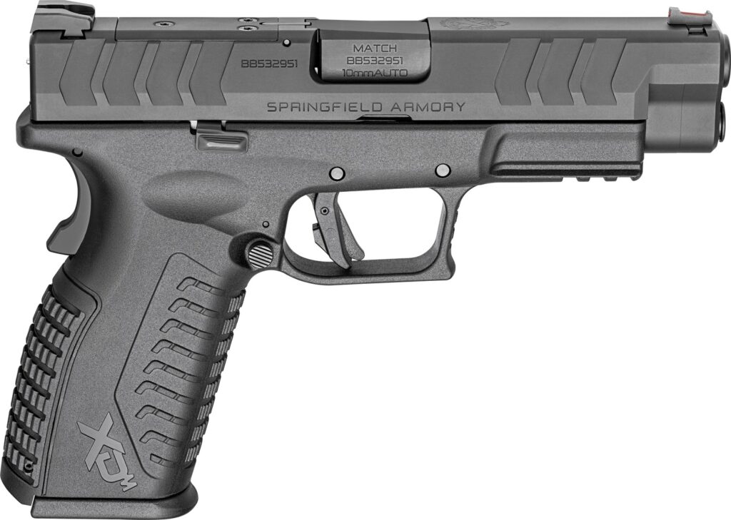 Springfield Armory XDME94510BHCOSP15 XD-M Elite OSP 10mm Auto 15+1 4.50″ Black Melonite Black Steel Match Grade Barrel & Optic Ready/Serrated Slide, Black Polymer Frame w/Picatinny Rail, Black Polymer