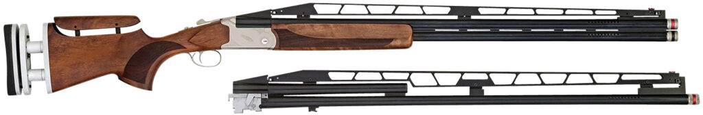 TriStar 35418 TT-15A Combo Trap 12 Gauge Break Open 3″ 1rd/2rd 32/34″ Blued Vent Rib Chrome-Lined Barrel, Silver Receiver, Walnut Wood Fixed w/Adj Comb Stock, Right Hand